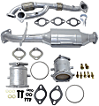 2003 Kia Sedona - 4-Piece Kit Front and Rear, Driver and Passenger Side Catalytic Converter, 3.5L 6Cyl, Federal EPA Standard, 46-State Legal (Cannot ship to CA, CO, NY or ME), Radiator Side, Direct Replacement Series Includes (3) Catalytic Converter and (1) E