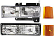 4-Piece Kit Driver Side Halogen Headlight, With bulb(s), OE Replacement, Includes (1) Turn Signal Light, (1) Headlight, (1) Reflector and (1) Side Marker