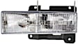 4-Piece Kit Driver Side Halogen Headlight, With bulb(s), OE Replacement, Includes (1) Turn Signal Light, (1) Headlight, (1) Reflector and (1) Side Marker