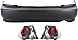 2002-2003 Lexus IS300 - 3-Piece Kit, Primed Bumper Cover, Sedan, Includes (1) Bumper Cover and (2) Tail Light