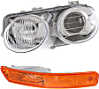 2-Piece Kit, Driver Side Halogen Headlight, Without bulb(s), OE Replacement, Includes (1) Headlight and (1) Turn Signal Light