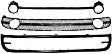 3-Piece Kit Front, Lower Valance, Spoiler, Primed, Includes (1) Valance, (1) Bumper Grille and (1) Bumper Trim
