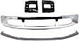 4-Piece Kit, Front Bumper, Chrome, Includes (1) Bumper, (2) Bumper Bracket, and (1) Bumper Trim