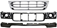 2003 Ford E-350 Super Duty - 3-Piece Kit Grille, Painted Silver, For Models With Sealed Beam Headlights,  Includes (1) Bumper Trim, (1) Grille, and (1) Header Panel