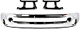 2002 Dodge Ram 1500 - 3-Piece Kit Front Bumper, Chrome, Includes (1) Bumper and (2) Bumper Bracket