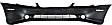 2000 Chevrolet Malibu - 2-Piece Kit Front Primed Bumper Cover,  Includes (1) Bumper Cover and (1) Header Panel