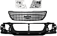 2005 Ford Explorer - 4-Piece Kit Header Panel,  Includes (1) Grille, (1) Header Panel, and (2) Headlight