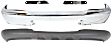 2000 Ford Ranger - 4-Piece Kit Front Bumper, Chrome, Includes (1) Bumper, (2) Bumper Bracket, and (1) Valance