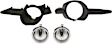 4-Piece Kit, Front, Driver and Passenger Side Halogen Fog Light, With bulb(s), Includes (2) Fog Light and (2) Fog Light Trim
