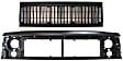 2-Piece Kit, Grille Painted Black, Adhesive Letter Type, Includes (1) Grille and (1) Header Panel