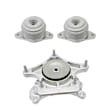 KIT-070224-046 3-Piece Kit Front, Driver or Passenger Side Motor Mount, 3-Piece Kit, Includes (2) Motor Mount and (1) Transmission Mount