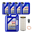 2015 Mercedes Benz ML63 AMG - 8-Piece Kit Synthetic Motor Oil, 8.98 Quart (qt) capacity, Includes (1) Oil Drain Plug, (1) Oil Filter, (5) Motor Oil and (1) Oil Drain Plug Gasket
