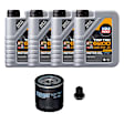 KIT-070224-074 6-Piece Kit Full Synthetic Motor Oil, 1 Liter, 6-Piece Kit, Genuine Volkswagen, Includes (1) Oil Filter, (4) Motor Oil and (1) Oil Drain Plug