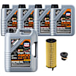 KIT-070224-075 7-Piece Kit Synthetic Motor Oil, 7-Piece Kit, Genuine Audi, Volkswagen, Includes (1) Oil Drain Plug, (1) Oil Filter and (5) Motor Oil