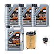 KIT-070224-077 6-Piece Kit Synthetic Motor Oil, 6-Piece Kit, Genuine Audi, Porsche, Volkswagen, Includes (1) Oil Drain Plug, (1) Oil Filter and (4) Motor Oil