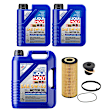 KIT-070224-085 5-Piece Kit Synthetic Motor Oil, 5-Piece Kit, Genuine Audi, Volkswagen, Includes (1) Oil Drain Plug, (1) Oil Filter and (3) Motor Oil