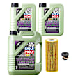 KIT-070224-086 5-Piece Kit Full Synthetic Motor Oil, 5-Piece Kit, Genuine Audi, Volkswagen, Includes (1) Oil Drain Plug, (3) Motor Oil and (1) Oil Filter