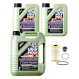 KIT-070224-096 6-Piece Kit Full Synthetic Motor Oil, 6-Piece Kit, Genuine Audi, Includes (3) Motor Oil, (1) Oil Filter, (1) Oil Drain Plug and (1) Oil Drain Plug Gasket
