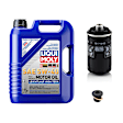 KIT-070224-109 3-Piece Kit Synthetic Motor Oil, 5 Liters, 3-Piece Kit, Genuine Audi, Volkswagen, Includes (1) Oil Drain Plug, (1) Motor Oil and (1) Oil Filter