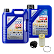 KIT-070224-115 4-Piece Kit Synthetic Motor Oil, 4-Piece Kit, Genuine Audi, Volkswagen, Includes (1) Oil Drain Plug, (2) Motor Oil and (1) Oil Filter