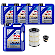 KIT-070224-125 7-Piece Kit Synthetic Motor Oil, 7-Piece Kit, Genuine Audi, Includes (1) Oil Drain Plug, (1) Oil Filter and (5) Motor Oil