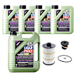 KIT-070224-126 7-Piece Kit Full Synthetic Motor Oil, 7-Piece Kit, Genuine Audi, Includes (1) Oil Drain Plug, (5) Motor Oil and (1) Oil Filter