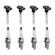KIT-070224-129 8-Piece Kit Ignition Coil and Spark Plug Kit, Genuine Audi, Volkswagen, Includes (4) Ignition Coil and (4) Spark Plug