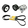 KIT-070224-156 3-Piece Kit Genuine BMW Accessory Belt Tensioner, Includes (1) Accessory Belt Tensioner, (1) Serpentine Belt and (1) Accessory Belt Idler Pulley
