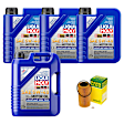 KIT-070224-185 5-Piece Kit Synthetic Motor Oil, 5-Piece Kit, Genuine BMW, Includes (4) Motor Oil and (1) Oil Filter