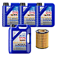 KIT-070224-187 5-Piece Kit Synthetic Motor Oil, 5-Piece Kit, Genuine BMW, Includes (1) Oil Filter and (4) Motor Oil