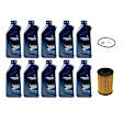 2013 BMW M5 - 11-Piece Kit Full Synthetic Motor Oil, Recommended for BMW engines N20, N26, B46, B58, N51, N52, N54, N55, S55, N62, N63, S63, N73 and N74.; Approvals: BMW LL-01 FE.; ACEA A5/B5, API SN, 1 Liter,
