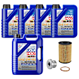 2016 BMW M6 Gran Coupe - 7-Piece Kit Synthetic Motor Oil, 7-Piece Kit, Genuine BMW  Includes (5) Motor Oil, (1) Oil Drain Plug, (1) Oil Filter