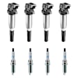 KIT-070224-299 8-Piece Kit Ignition Coil and Spark Plug Kit, 1.6L, 4Cyl, Genuine Mini, Includes (4) Ignition Coil and (4) Spark Plug