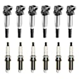KIT-070224-300 12-Piece Kit Ignition Coil and Spark Plug Kit, 3.0L, 6Cyl, Genuine BMW, Includes (6) Ignition Coil and (6) Spark Plug