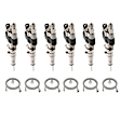 KIT-070224-333 12-Piece Kit Fuel Injector - 12-Piece Kit, New Genuine BMW, Includes (6) Fuel Injector and (6) Fuel Injector Decoupler