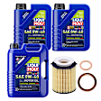 KIT-070224-386 6-Piece Kit Synthetic Motor Oil, 6-Piece Kit, Includes (2) Oil Drain Plug Gasket, (1) Oil Filter and (3) Motor Oil