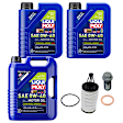 KIT-070224-395 6-Piece Kit Synthetic Motor Oil, 6-Piece Kit, Genuine Mercedes Benz, Includes (1) Oil Drain Plug, (3) Motor Oil, (1) Oil Filter and (1) Oil Drain Plug Gasket
