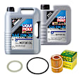 KIT-070224-407 7-Piece Kit Full Synthetic Motor Oil, 7-Piece Kit, Genuine Volvo, Includes (1) Oil Drain Plug Gasket, (1) Oil Filler Cap Gasket, (4) Motor Oil and (1) Oil Filter