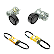 KIT-070224-410 4-Piece Kit Genuine Volvo Accessory Belt Tensioner, Includes (2) Accessory Belt Tensioner and (2) Serpentine Belt