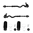 KIT-070224-428 4-Piece Kit Genuine BMW Tie Rod Assembly - 4-Piece Kit, Includes (2) Steering Rack Boot and (2) Tie Rod Assembly