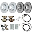 KIT-070224-480 Front and Rear Brake Disc and Pad Kit, Front-348 mm/Rear-336 mm, AWD