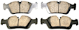 KIT-070224-486 4-Wheel Set Front and Rear Brake Disc and Pad Kit, Front-300 mm/Rear-294 mm, Includes (2) Brake Pad Set, (2) Brake Anti Squeal Paste, (2) Brake Pad Sensor and (4) Brake Disc
