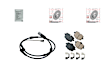 KIT-070224-496 2-Wheel Set Rear Brake Disc and Pad Kit, 345 mm, Includes (1) Brake Pad Set, (1) Brake Anti Squeal Paste, (1) Brake Pad Sensor and (2) Brake Disc
