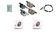 KIT-070224-497 2-Wheel Set Rear Brake Disc and Pad Kit, 320 mm, Includes (1) Brake Pad Set, (1) Brake Anti Squeal Paste, (2) Brake Disc and (1) Brake Pad Sensor