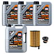KIT-070224-561 6-Piece Kit Synthetic Motor Oil, 6-Piece Kit, Genuine Audi, Porsche, Volkswagen, Includes (1) Oil Drain Plug, (4) Motor Oil and (1) Oil Filter