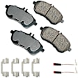 2011 Mercedes Benz C300 - 4-Wheel Set Front and Rear Brake Disc and Pad Kit, Front-295 mm/Rear-300 mm, Disc, 204.081 Body, 3.0L 6Cyl, Includes (4) Disc and (2) Pad Set