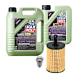 KIT-070224-644 4-Piece Kit Full Synthetic Motor Oil, 4-Piece Kit, Genuine Volkswagen, Includes (1) Oil Filter, (2) Motor Oil and (1) Oil Drain Plug