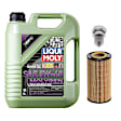 2008 Volkswagen Passat - 3-Piece Kit Full Synthetic Motor Oil, 4.86 Quart (qt) capacity, 5 Liters, 3-Piece Kit, Genuine Audi, Volkswagen  Includes (1) Motor Oil, (1) Oil Drain Plug, and (1) Oil Filter