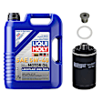 2014 Audi A4 - 4-Piece Kit Synthetic Motor Oil, 4.86 Quart (qt) capacity, 5 Liters, Includes (1) Oil Filter, (1) Motor Oil, (1) Oil Drain Plug and (1) Oil Drain Plug Gasket