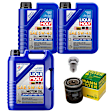 2001 Volkswagen Passat - 5-Piece Kit Synthetic Motor Oil, 6.55 Quart (qt) capacity, 5-Piece Kit, Genuine Audi, Volkswagen  Includes (3) Motor Oil, (1) Oil Drain Plug, and (1) Oil Filter